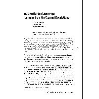 Thumbnail for Authoritarian Learning: Lessons …