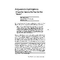 Thumbnail for Acquisition Apologetics: A …