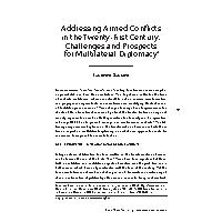 Thumbnail for Addressing Armed Conflicts …