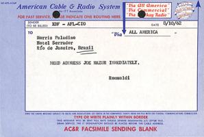 Thumbnail for Cablegram from Serafino …