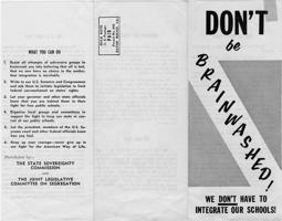 Thumbnail for Pamphlet, "Don't Be …