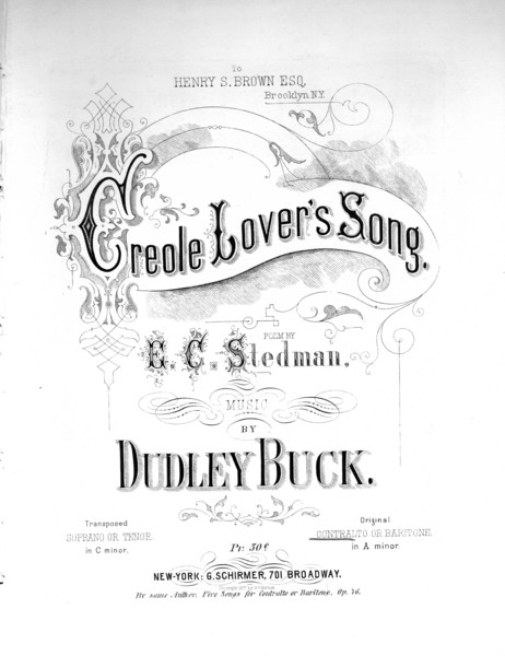 Thumbnail for Creole lover's song:: …