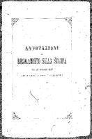 Thumbnail for Annotazioni al regolamento …