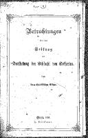 Thumbnail for Betrachtungen über den …