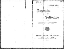 Thumbnail for Magenta et Solferino: …