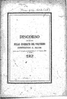 Thumbnail for Discorso pe'morti nelle …