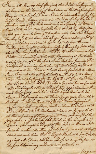 Thumbnail for Deed: Leffingwell, John …