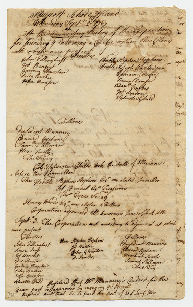 Thumbnail for [Minutes, 1767-1768]: <small> …