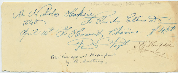 Thumbnail for Receipt: <small> 1840 …