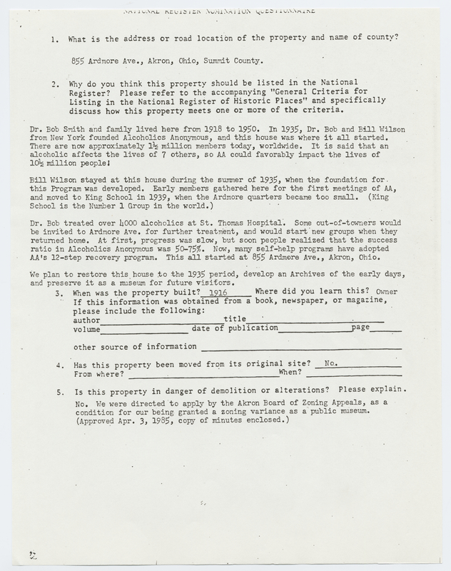 Thumbnail for National Register Nomination …