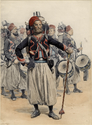 Thumbnail for Zouave drum-major and …