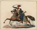 Thumbnail for Turkish cavalryman charging, …