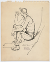 Thumbnail for Soldier resting, smoking