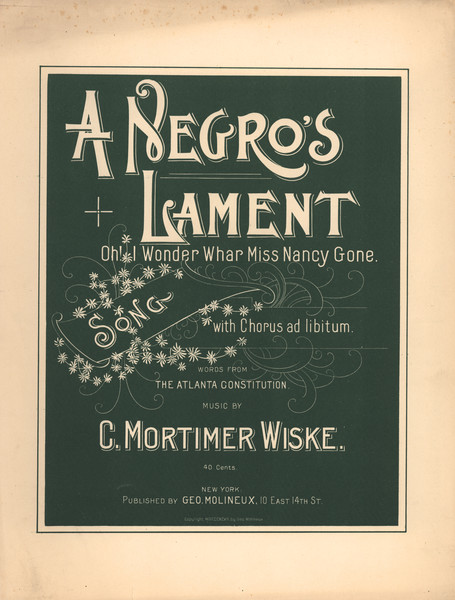 Thumbnail for A Negro's lament:: …