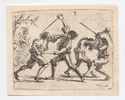 Thumbnail for Four men fighting …