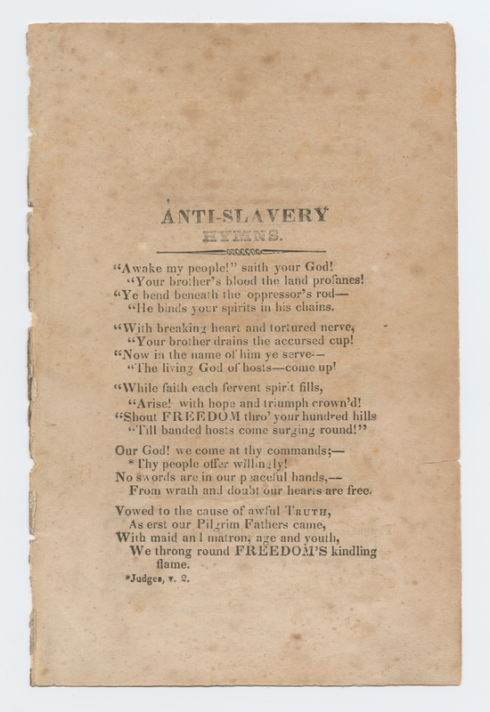 Thumbnail for Anti-slavery hymns