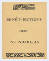 Thumbnail for Benét-dictions from St. …