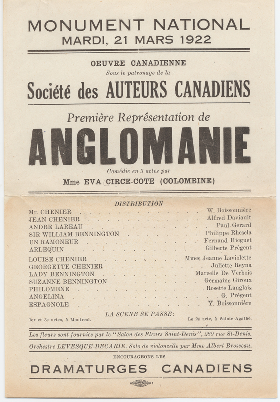 Thumbnail for Première répresentation de …