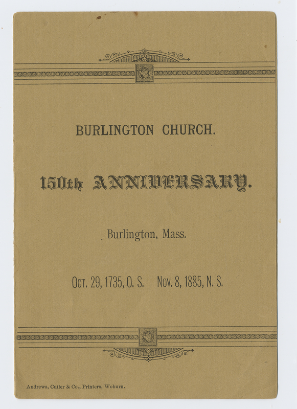 Thumbnail for Burlington Church. 150th …