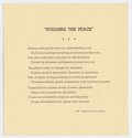 Thumbnail for Building the peace