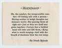 Thumbnail for "Friendship"