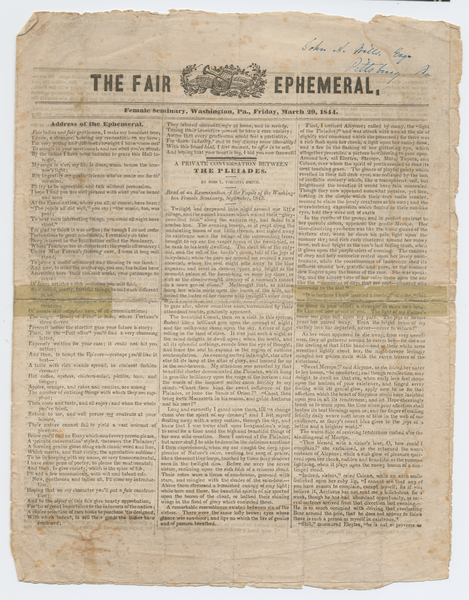 Thumbnail for The Fair ephemeral …
