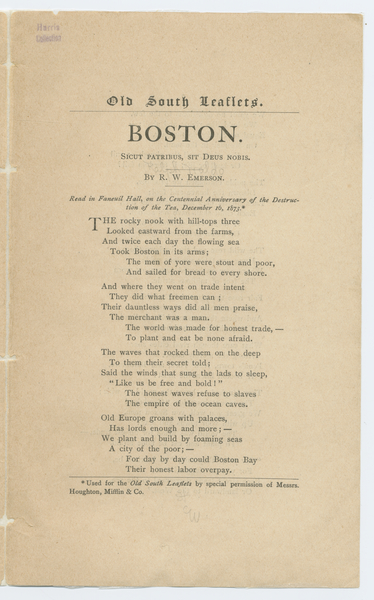 Thumbnail for Boston: <small> Sicut …