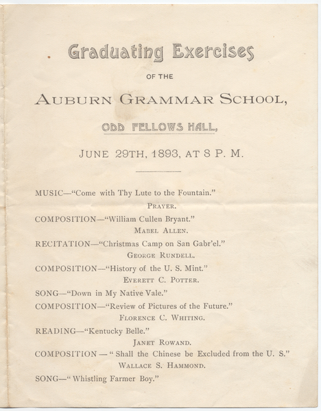Thumbnail for Graduating exercises of …