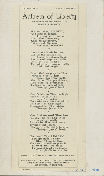 Thumbnail for Anthem of liberty