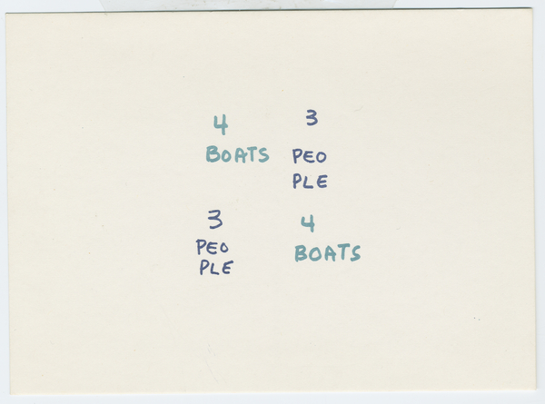 Thumbnail for 4 boats, 3 …