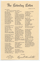 Thumbnail for The Saturday letter: …