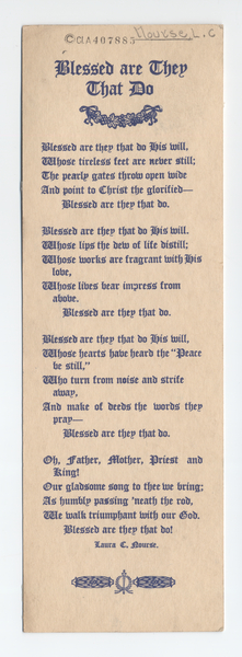 Thumbnail for Blessed are they …