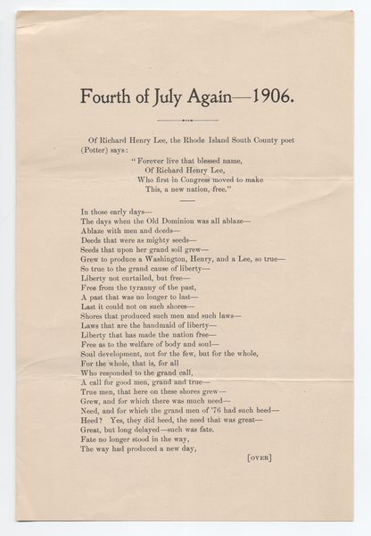 Thumbnail for Fourth of July …