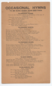 Thumbnail for Occasional hymns to …