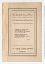 Thumbnail for One hundred years …