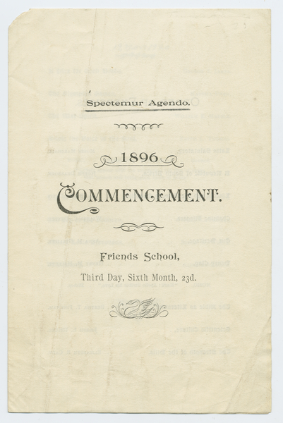 Thumbnail for 1896 Commencement: <small> …