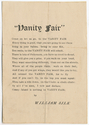 Thumbnail for "Vanity Fair."