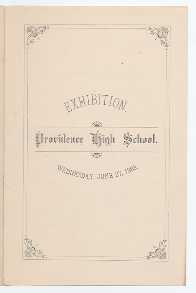 Thumbnail for Exhibition. Providence High …