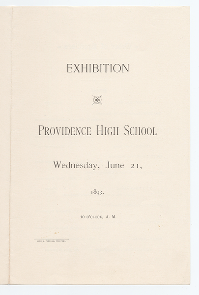 Thumbnail for Exhibition. Providence High …