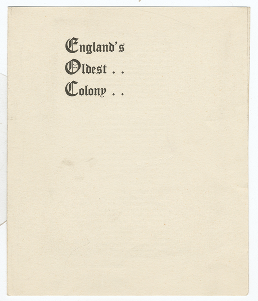 Thumbnail for England's oldest colony