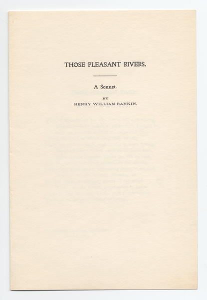 Thumbnail for Those pleasant rivers