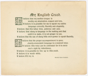 Thumbnail for My English creed