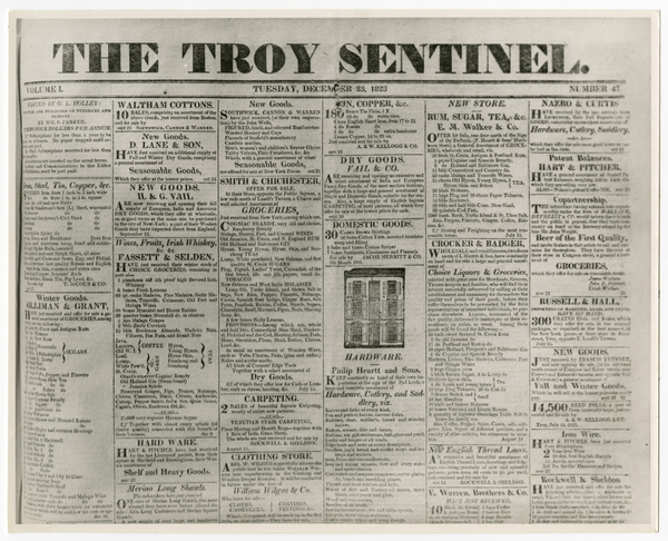 Thumbnail for The Troy Sentinel …