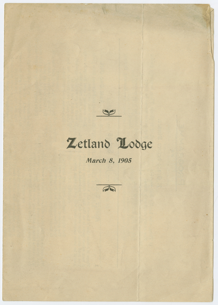 Thumbnail for Zetland lodge: <small> …