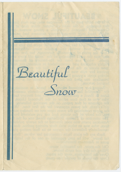 Thumbnail for Beautiful snow
