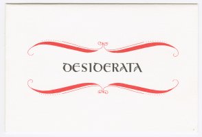 Thumbnail for Desiderata