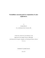 Thumbnail for Probabilistic reasoning and …