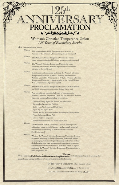 Thumbnail for 125th anniversary proclamation