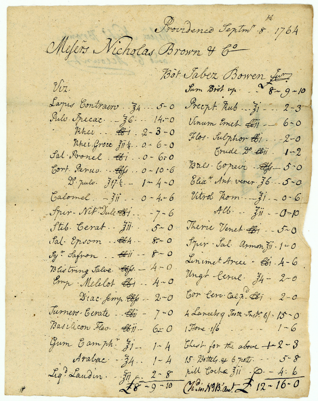 Thumbnail for Invoice: Brown, Jabez …