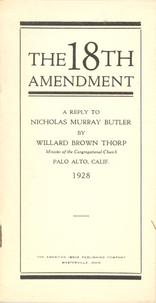 Thumbnail for The 18th amendment: …